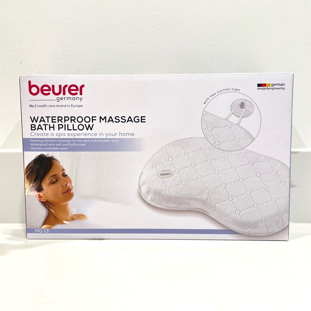 NEW Beurer MG13 Waterproof Massage Bath Pillow